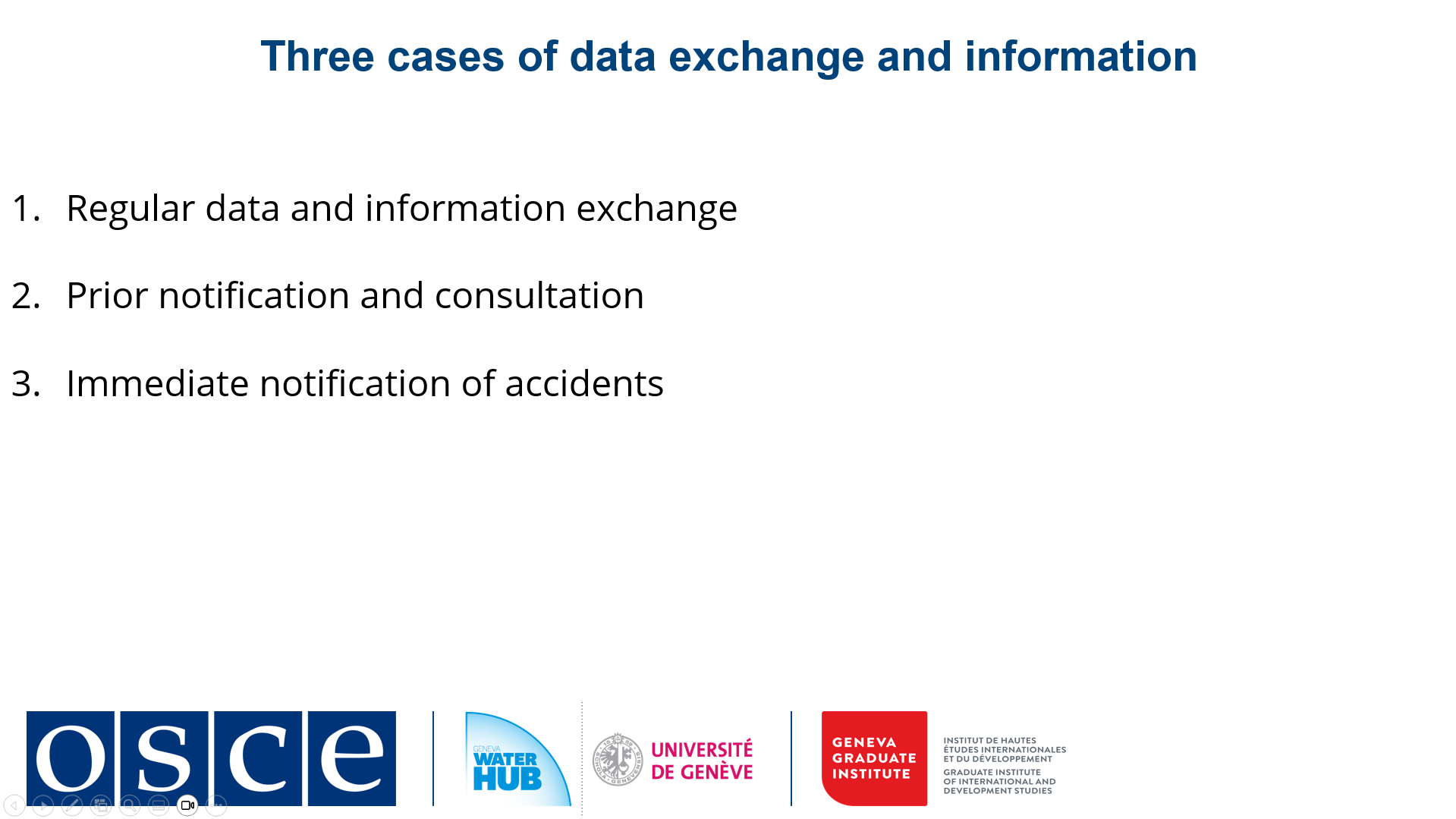3 cases: data&info exchange, prior notification&consultation, immediate notification