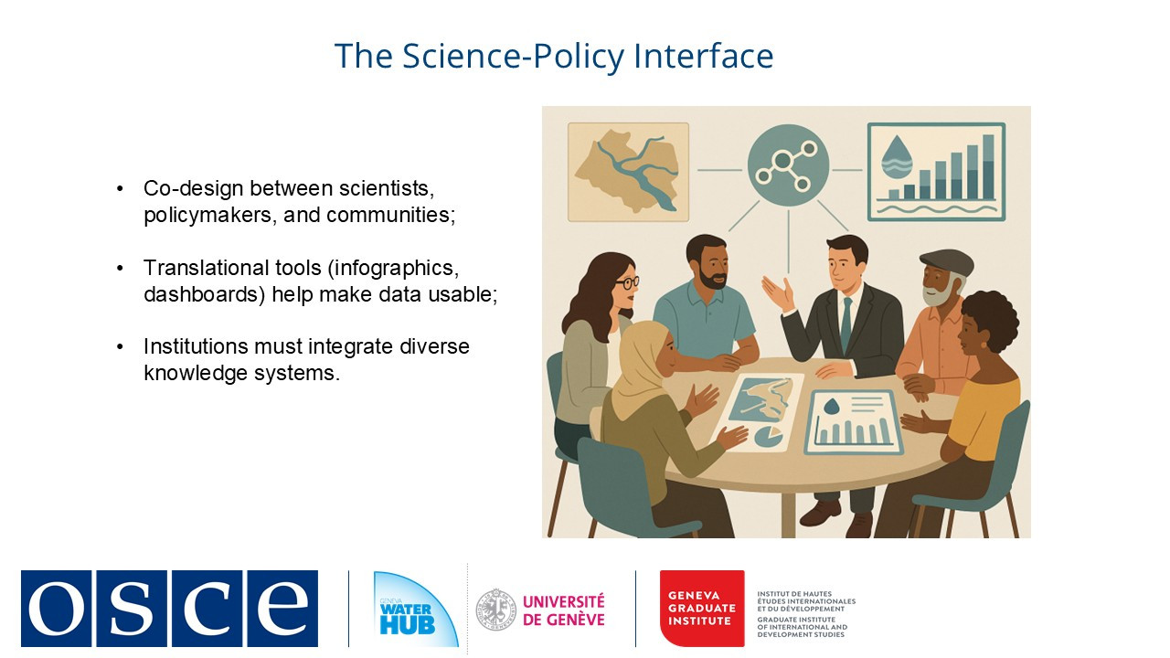 Science-policy interface of data collection