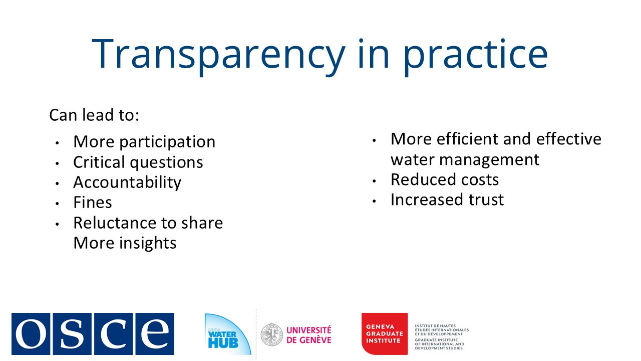Transparency in action