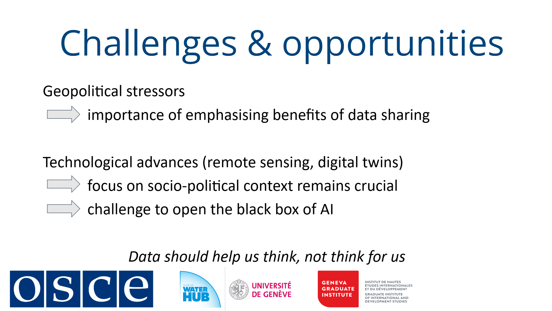 Challenges and opportunities of digitalization in water sector